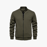 Casaco Bomber – Amestec de Tricot Waffle și Mișcare Respirabilă
