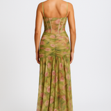 Cireya – Rochie Maxi de Damă cu Model Floral Elegant