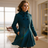 Claire – Palton Elegant de Damă cu Croi Lejer din Bumbac și Poliester