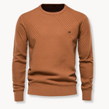 Miguel | Pulover cu guler rotund și structură ribbed