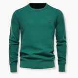 Miguel | Pulover cu guler rotund și structură ribbed