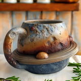 Cană Artizanală — "Bea Între Stele și Planete în Fiecare Zi"