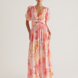 Isla – Rochie Maxi de Damă Romantică din Chiffon Ușor