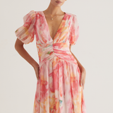 Isla – Rochie Maxi de Damă Romantică din Chiffon Ușor