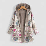 Sonja – Jachetă Polară de Damă Modernă cu Imprimeu Botanic