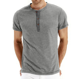 Tricou Henley – Material Moale și Guler Ajustabil