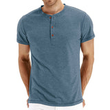 Tricou Henley – Material Moale și Guler Ajustabil