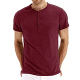 Tricou Henley – Material Moale și Guler Ajustabil