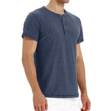 Tricou Henley – Material Moale și Guler Ajustabil