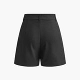 Shorturi Semi-Transparente cu Talie Medie Fără Curea