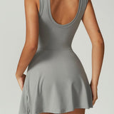 Nova – Rochie de Tenis Damă Elegantă cu Croi Mini și Shorts Integrat