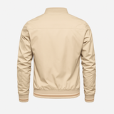 Jachetă - Amestec de Poliester cu Guler Canelat și Straturi Ușoare