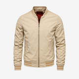 Jachetă - Amestec de Poliester cu Guler Canelat și Straturi Ușoare