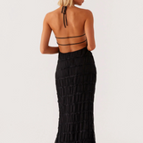 Cyara – Rochie de Damă Maxi Neagră Elegantă Halter