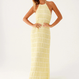 Cyara – Rochie de Damă Maxi Neagră Elegantă Halter