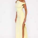 Jade – Rochie de Damă Maxi Elegantă cu Fante Asimetrice