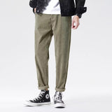 Satoko - Pantaloni din catifea gri