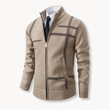 Hanorac cu Fermuar Pe Toată Lungimea și Amestec de Lână Moale