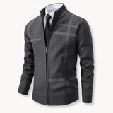 Hanorac cu Fermuar Pe Toată Lungimea și Amestec de Lână Moale