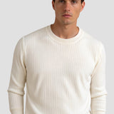 Pulover din tricot – Mâneci lungi cu textură canalată și formă stabilă