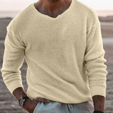 Constantin | Pulover cu tricot respirabil și decolteu în V