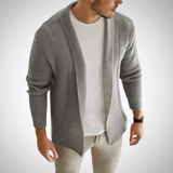 Cardigan din tricot cu fermoar - Fermoar frontal complet și material respirabil