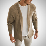 Cardigan din tricot cu fermoar - Fermoar frontal complet și material respirabil
