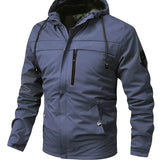 Jachetă Ușoară - Formă Slim cu Glugă și Rezistentă la Apă