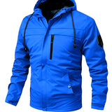 Jachetă Ușoară - Formă Slim cu Glugă și Rezistentă la Apă