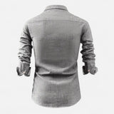 Cămașă Utilitară cu Mâneci Lungi – Amestec Moale și Formă Structurată