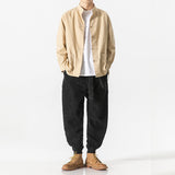 Keisuke - Pantaloni din catifea camel