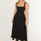 Amelia – Rochie Midi Fluidă de Damă Elegantă