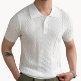 Polo – Amestec Texturat de Jacquard și Croială Slim