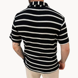 Cămașă Polo - Guler Johnny și Ajustare Moale și Respirabil