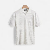 Polo cămașă - Textură mixtă piqué și siluetă ajustată pentru confort