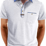 Cămașă Polo - Amestec de Poliester cu Închidere cu Buton & Confort Răcoros