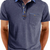 Cămașă Polo - Amestec de Poliester cu Închidere cu Buton & Confort Răcoros