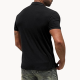 Cămașă Polo - Guler Frontal din Amestec Moale și Formă Ajustată