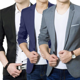 Blazer din amestec de poliester - Croi slim și mișcare ușoară