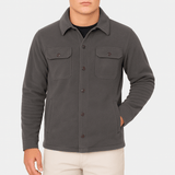 Palton din Amestec de Poliester - Guler Căzut și Croială Ajustată