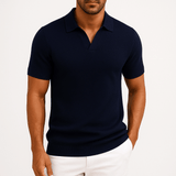 Cămașă Polo din Amestec de Poliester - Material Texturat și Flux de Aer Ușor