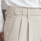 Pantaloni din Amestec de Poliester - Ajustare Streamlined și Menținerea Formei