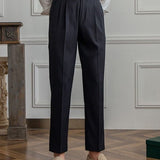 Pantaloni din Amestec de Poliester - Ajustare Streamlined și Menținerea Formei