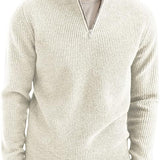 Pulover cu fermoar 1/4 – Guler structurat și mișcare ușoară