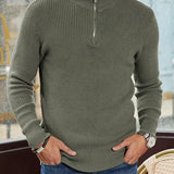 Pulover cu fermoar 1/4 – Guler structurat și mișcare ușoară