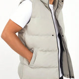 Vesta Almofadată - Închidere Frontală cu Fermuar și Încălzire Respirabilă a Trunchiului