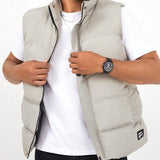 Vesta Almofadată - Închidere Frontală cu Fermuar și Încălzire Respirabilă a Trunchiului