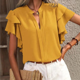 Amira | Bluză elegantă cu mâneci flutură