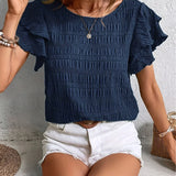 Charmaine | Bluză lejeră cu volane vesele