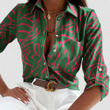 Freya | Bluză la modă cu imprimeu artistic